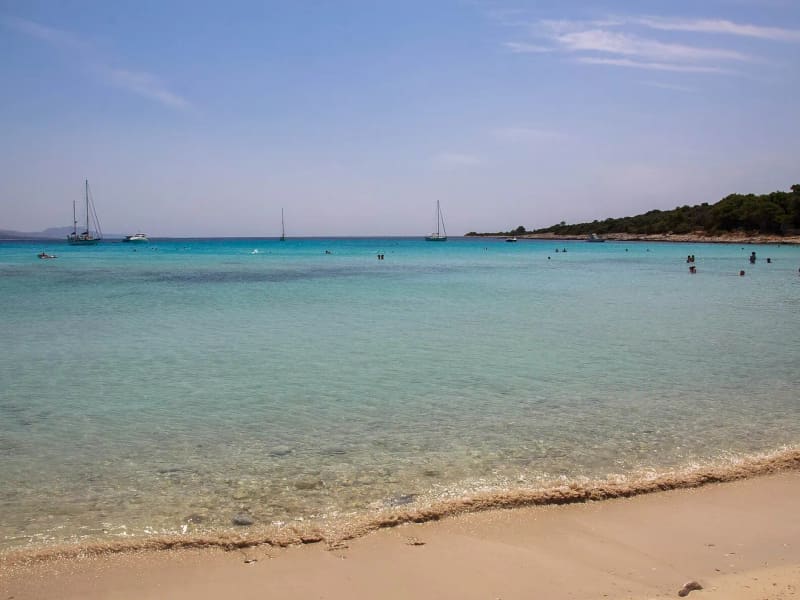 Bistro, svijetlo more na plaži Sakarun na Dugom otoku